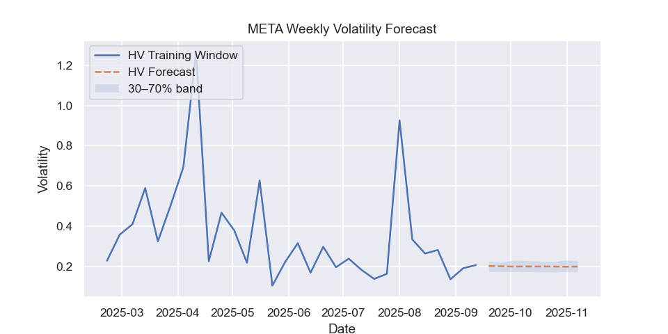 META volatility forecast