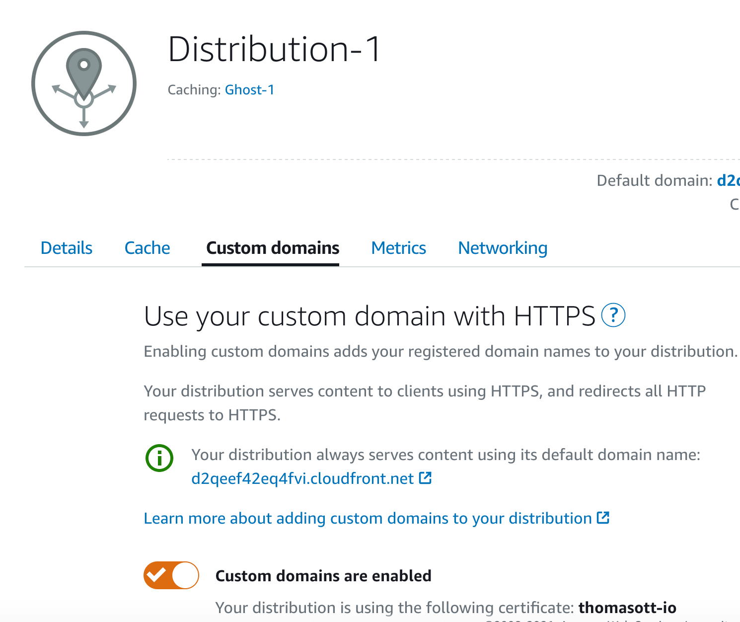 Create Custom Domain on AWS Lightsail