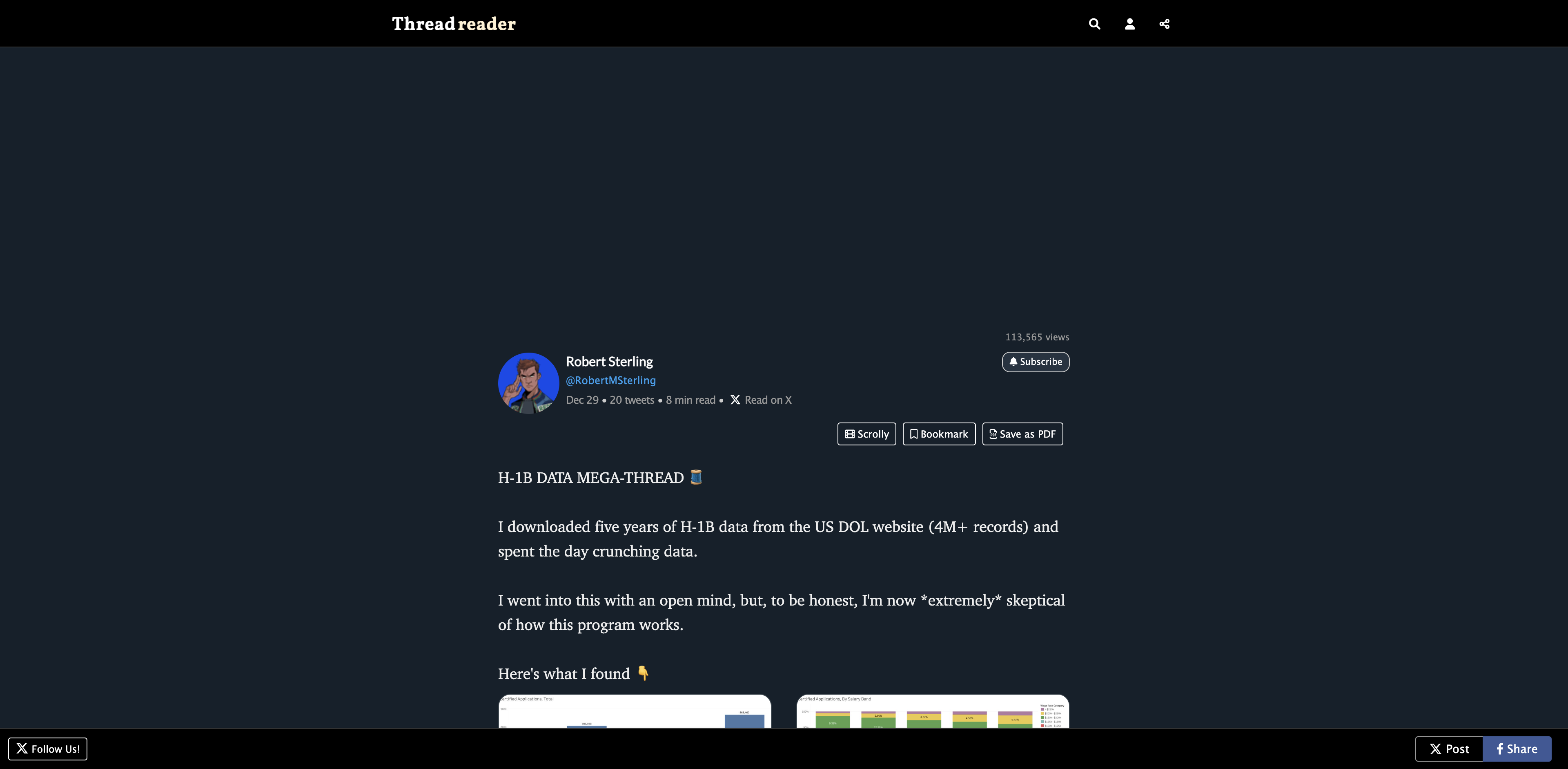 Screenshot of Thread by @RobertMSterling on Thread Reader App – Thread Reader App